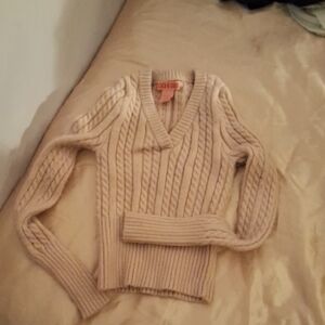 Coogi Women's Cream Cable Knit Sweater